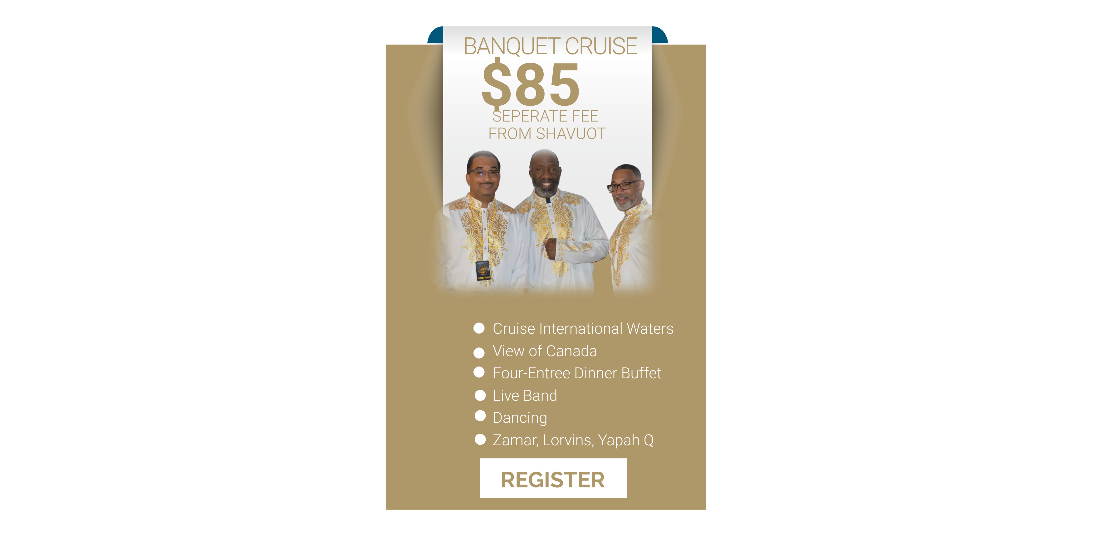 REGISTER FOR BANQUET CRUISE ON DETROIT RIVER Image